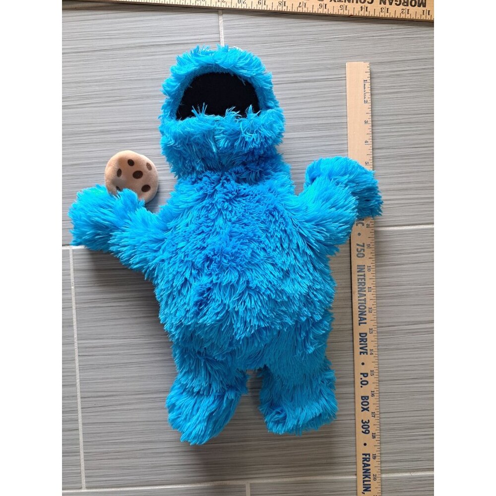 Rare Cookie Monster Plush Hand Puppet Fisher-Price 2008 Sesame Street 15" Toy - Picture 8 of 10